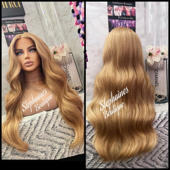 Human Hair Blended lace Front Wig